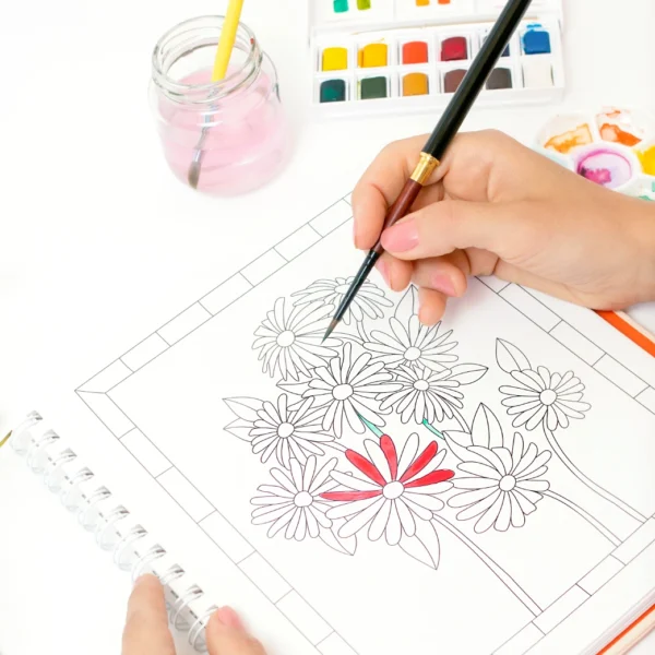 pintando arte en colores