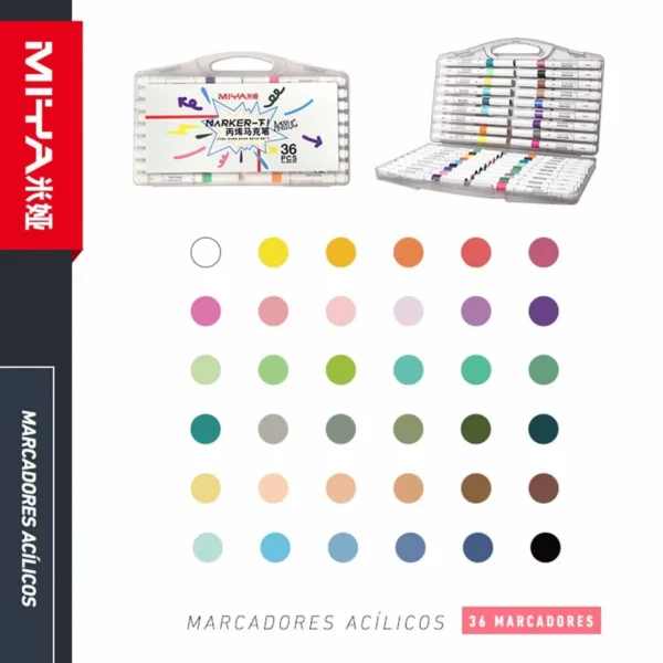 TOTE BAG COLOREABLE (COLIBRÍES) + MIYA SET ACRÍLICOS 36 COLORES - Imagen 5