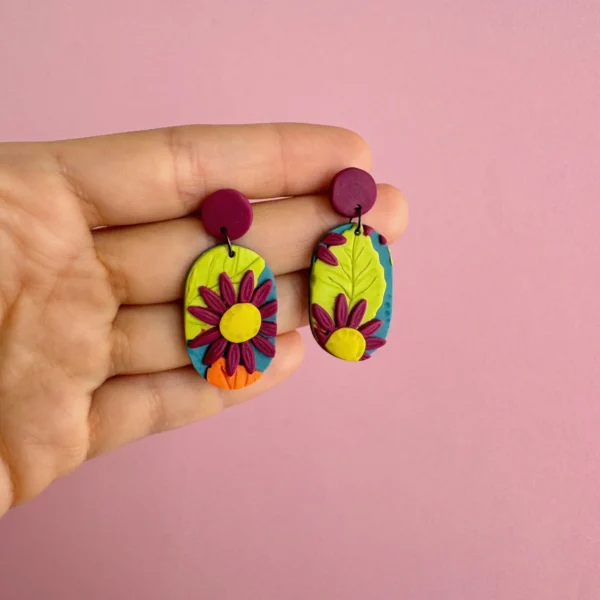 Aros - Colección floral - Óvalo